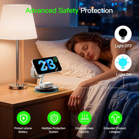 3 in 1 MagSafe Wireless Charger Stand for iPhone Apple Watch AirPods