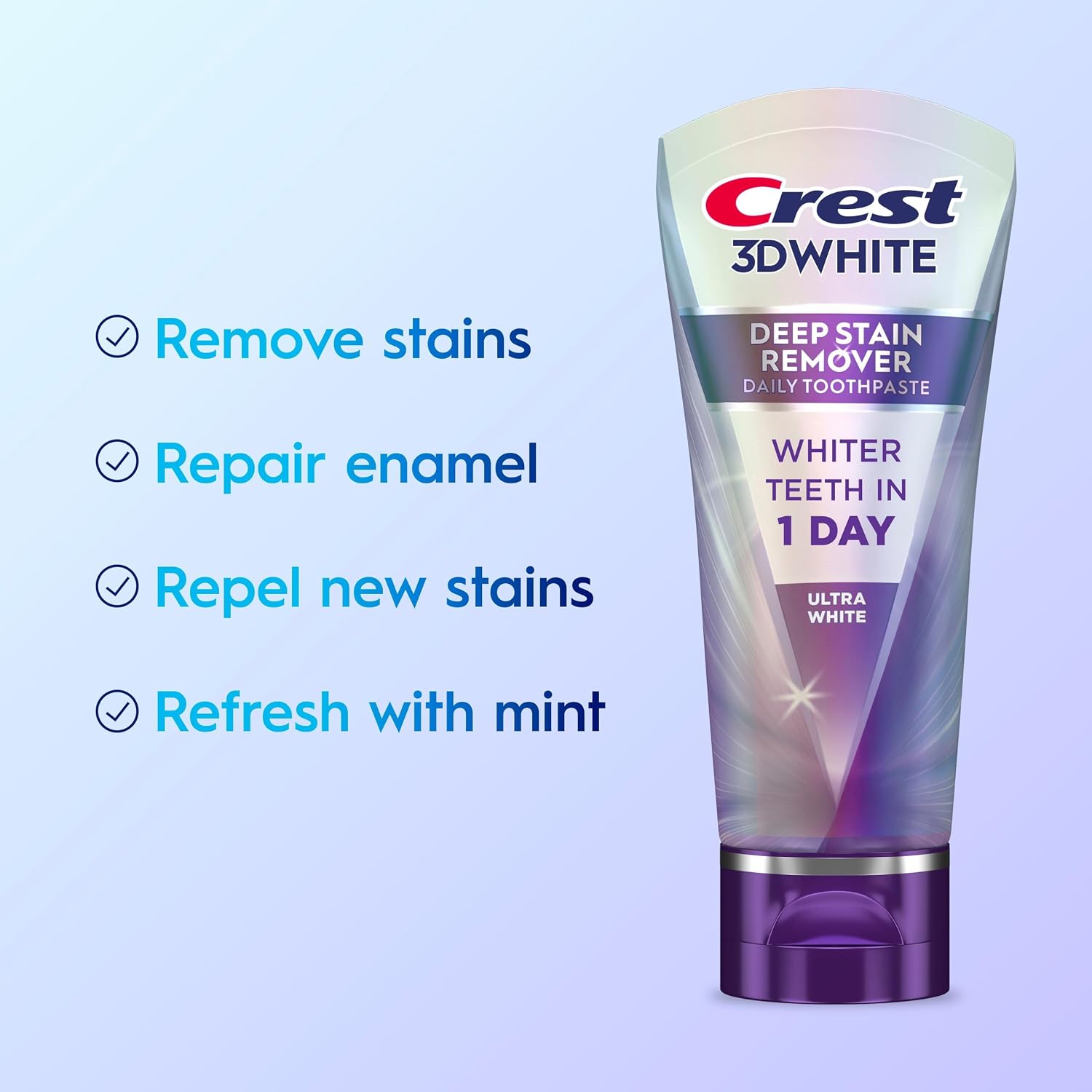 Crest 3DWhite Brilliance Deep Stain Remover Ultra White Toothpaste - 2.1oz