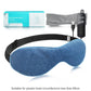 Aroma Season Heated Eye Mask for Dry Eyes, Warm Eye Compress with Flaxseed Graphene FIR for MGD, Dry Eye Syndrome, Chalazion Blepharitis Stye Eye Treatment, Steam Moist to Unclog glands (Blue)