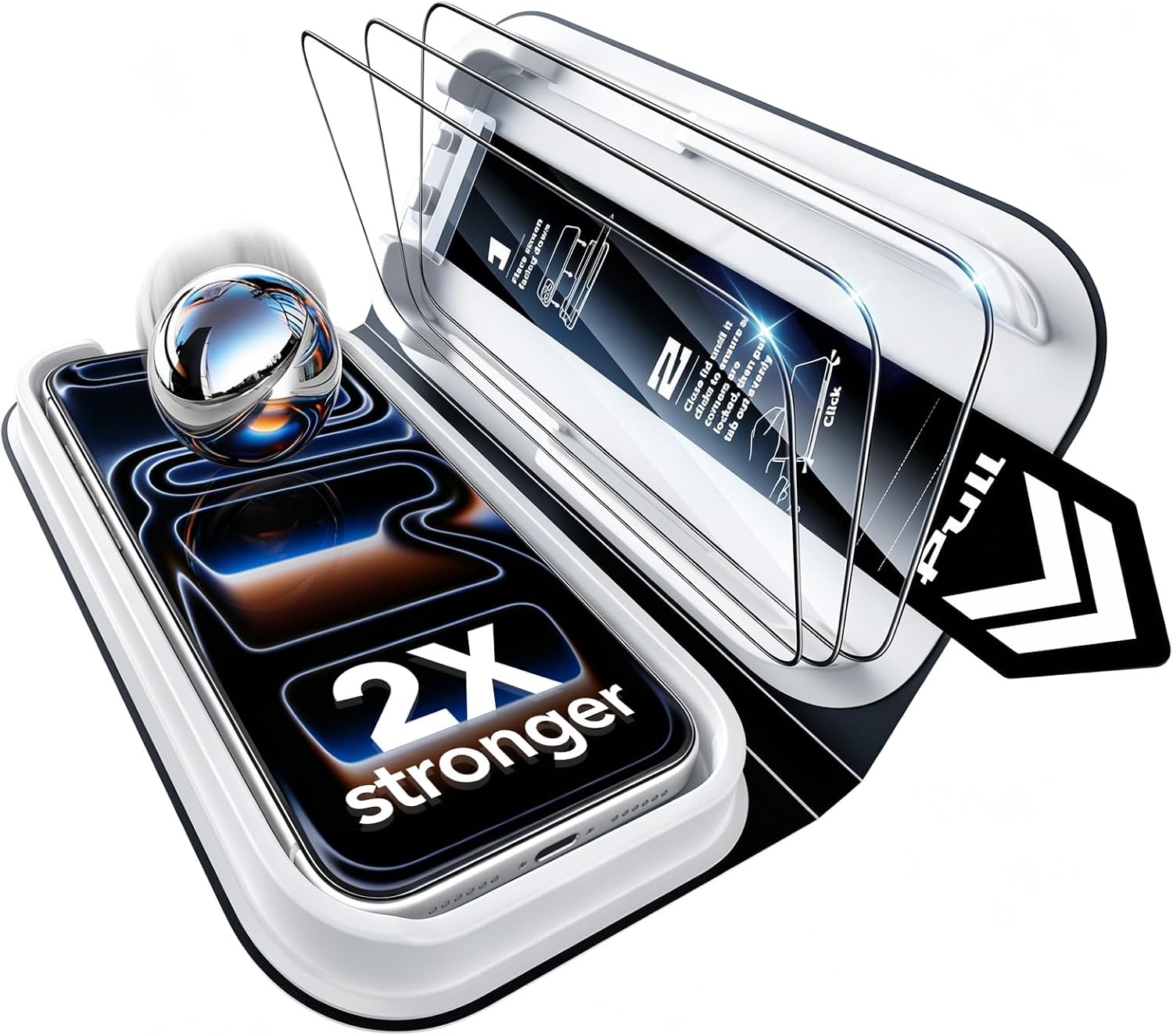 ESR 3 Pack for iPhone 17 Pro Max Screen Protector, Classic