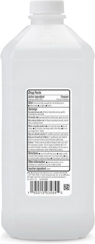 Amazon Basics 70% Isopropyl Alcohol First Aid Antiseptic for Treatment of Minor Cuts and Scrapes, Unscented, 32 Fl Oz (Pack of 2) (Previously Solimo)