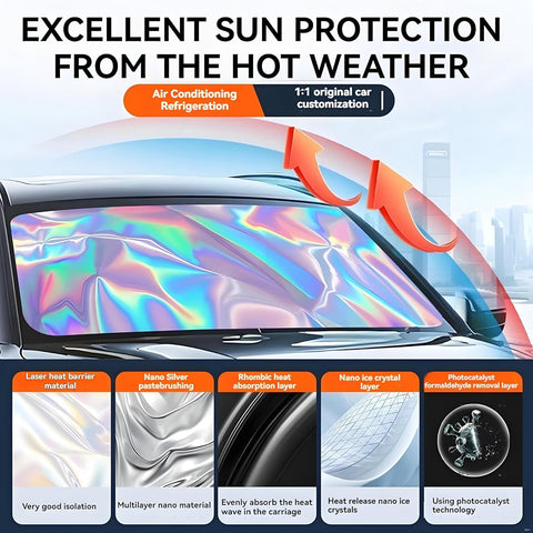 for 2016-2026 BMW X1 E84 Windshield Sun Shade - Foldable Windshield Cover Sun Shade for X1 E84 Accessories Protect Car from Sun Rays Overlapping UV Reflective Window Sunshade