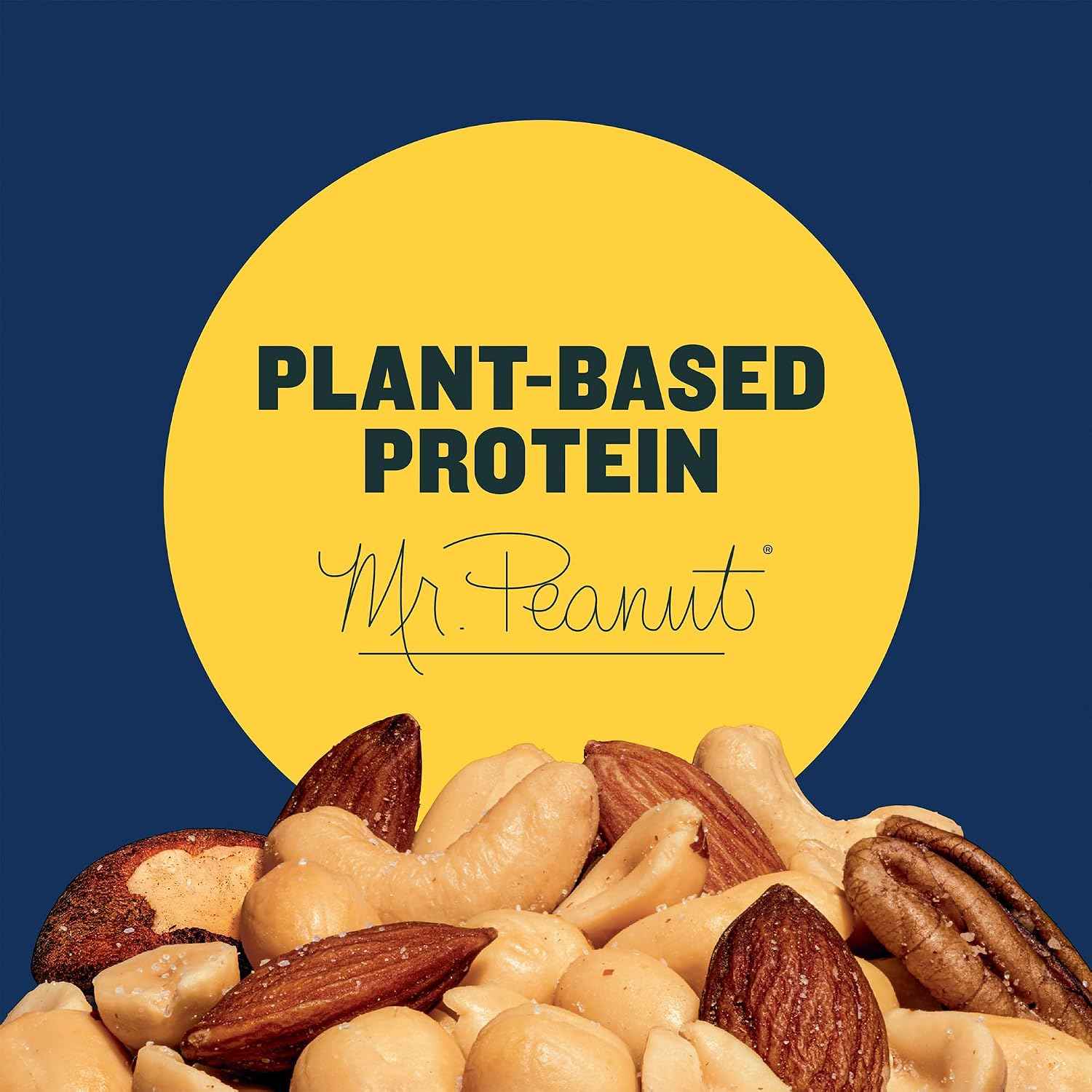 PLANTERS Honey Roasted Mixed Nuts, Plant Based Protein, 10 Oz (6 Ct)