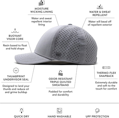 melin A-Game Hydro, Men’s Performance Snapback Hat