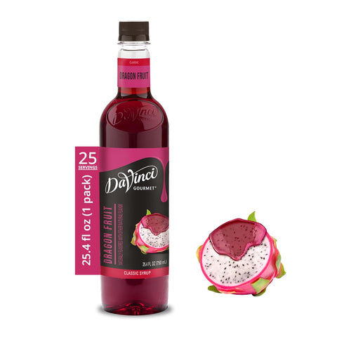 DaVinci Gourmet Dragon Fruit Syrup, 25.4 Fluid Ounces (Pack of 1)