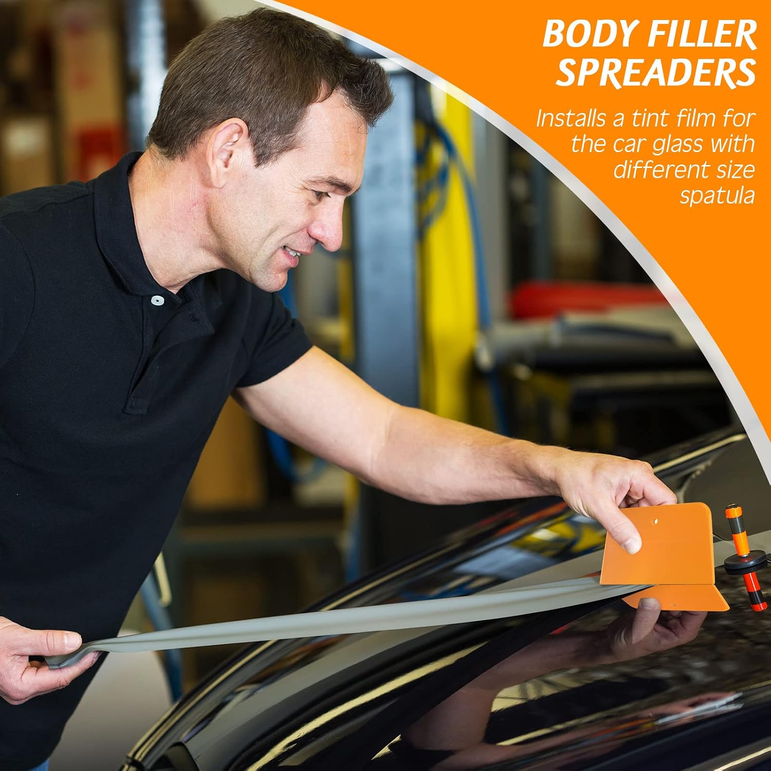Frienda 6 Pcs Body Filler Spreaders Plastic Auto Putty,3 Sizes
