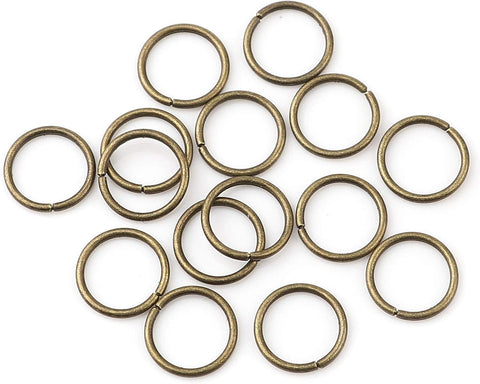 HDSupplies 200 Pieces - 6mm Jump Rings Antique Copper Tone - 21 Gauge
