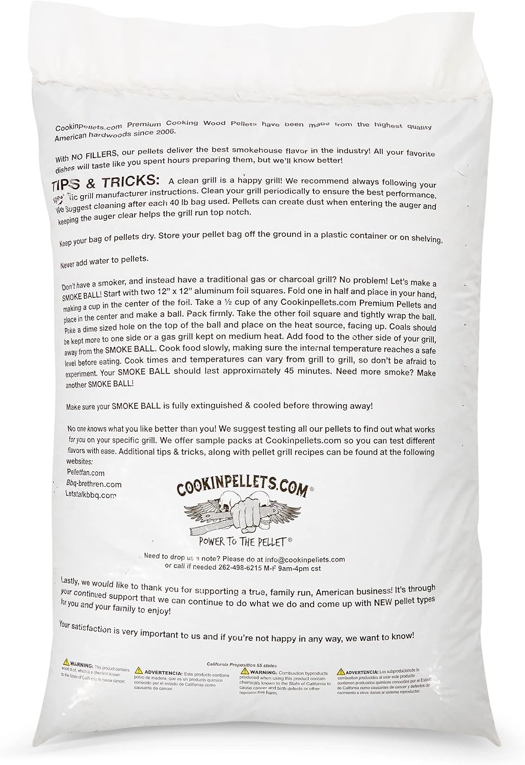 CookinPellets 40-Pound Premium Genuine Hickory Hardwood Grill Smoker Wood Pellets, No Bark, Fillers, and Flavor Oils, for Meat and Veggies (2 Pack)