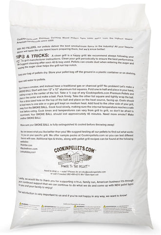 CookinPellets 40-Pound Premium Genuine Hickory Hardwood Grill Smoker Wood Pellets, No Bark, Fillers, and Flavor Oils, for Meat and Veggies (2 Pack)