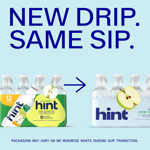 Hint Flavored Water Zero Sugar 0 Calories - Crisp Apple (12 pack)