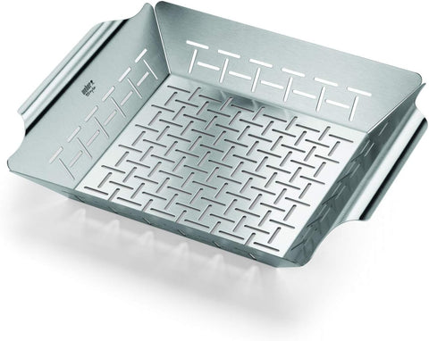 Weber® Deluxe Grilling Basket, Stainless Steel for Gourmet Grilling