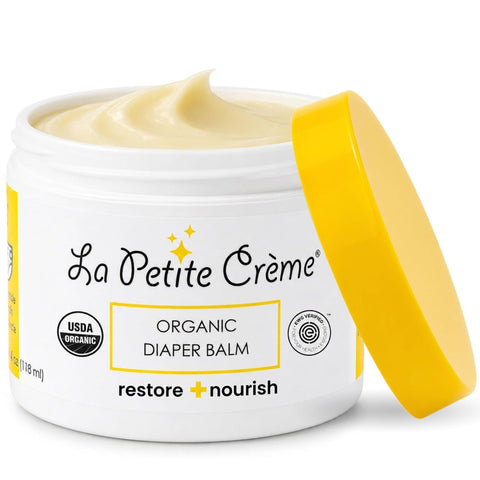 La Petite Creme Diaper Balm - Healing & Nourishing Diaper Rash Cream, 4 oz