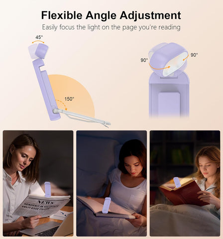 Gritin Reading Light, Rechargeable Book Light for Reading in Bed
