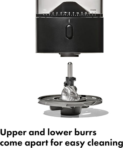 OXO Brew Compact Conical Burr Electric Coffee Bean Grinder - 50g Capacity