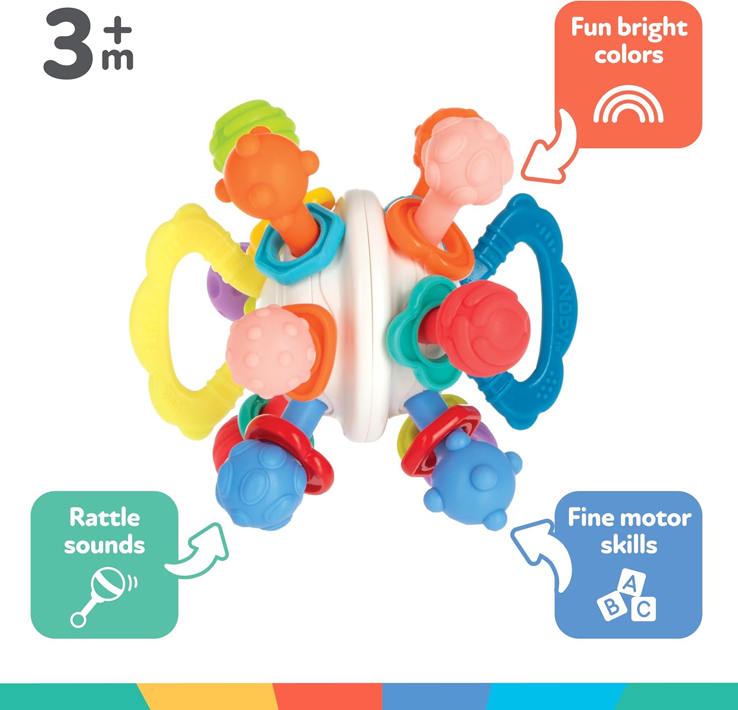 Nuby Twist Ball Teether Activity Toy