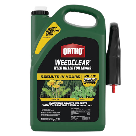 Ortho WeedClear Weed Killer for Lawns Concentrate - Kills Dandelion & Clover, Weed Killer Concentrate, 1 gal. (Pack of 4)