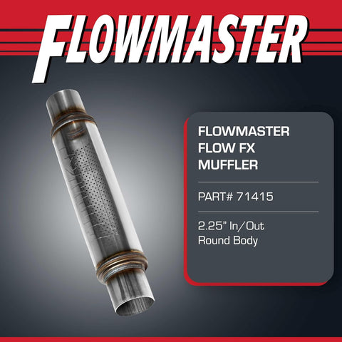 Flowmaster Flow FX Chambered Muffler – 2.25" Center In / 2.25" Center Out