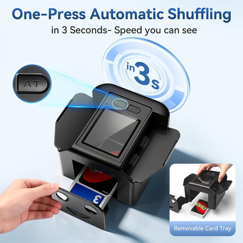 Automatic Card Shuffler, Card Shuffler Machine for 1-2 Decks