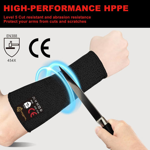 Evridwear Arm Protectors for Thin Skin and Bruising Cut Resistant Arm Sleeves Arm Guards Protective Sleeves for Men Women