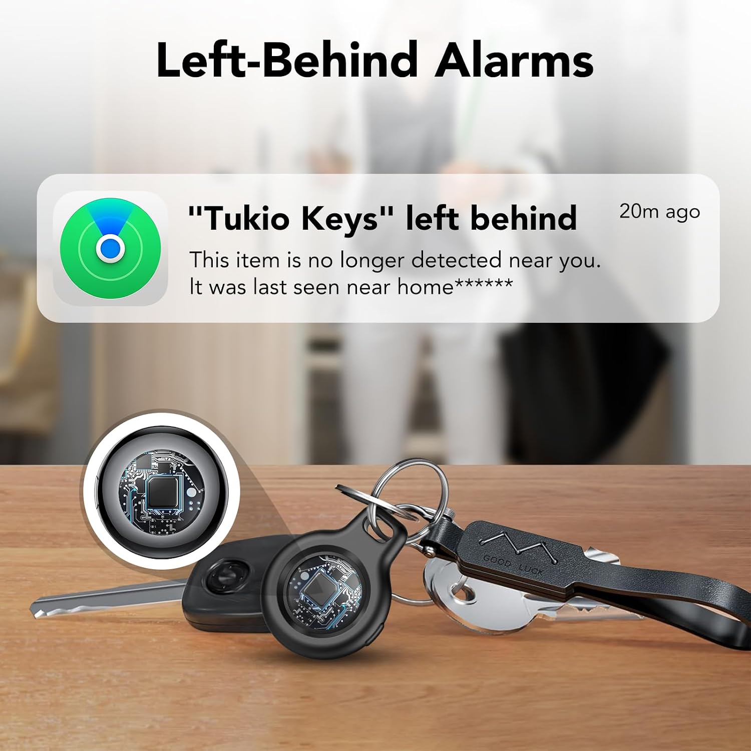 Air Tracker Tag-1 Pack (iOS Only), Smart Key Finder for Bag, Luggage