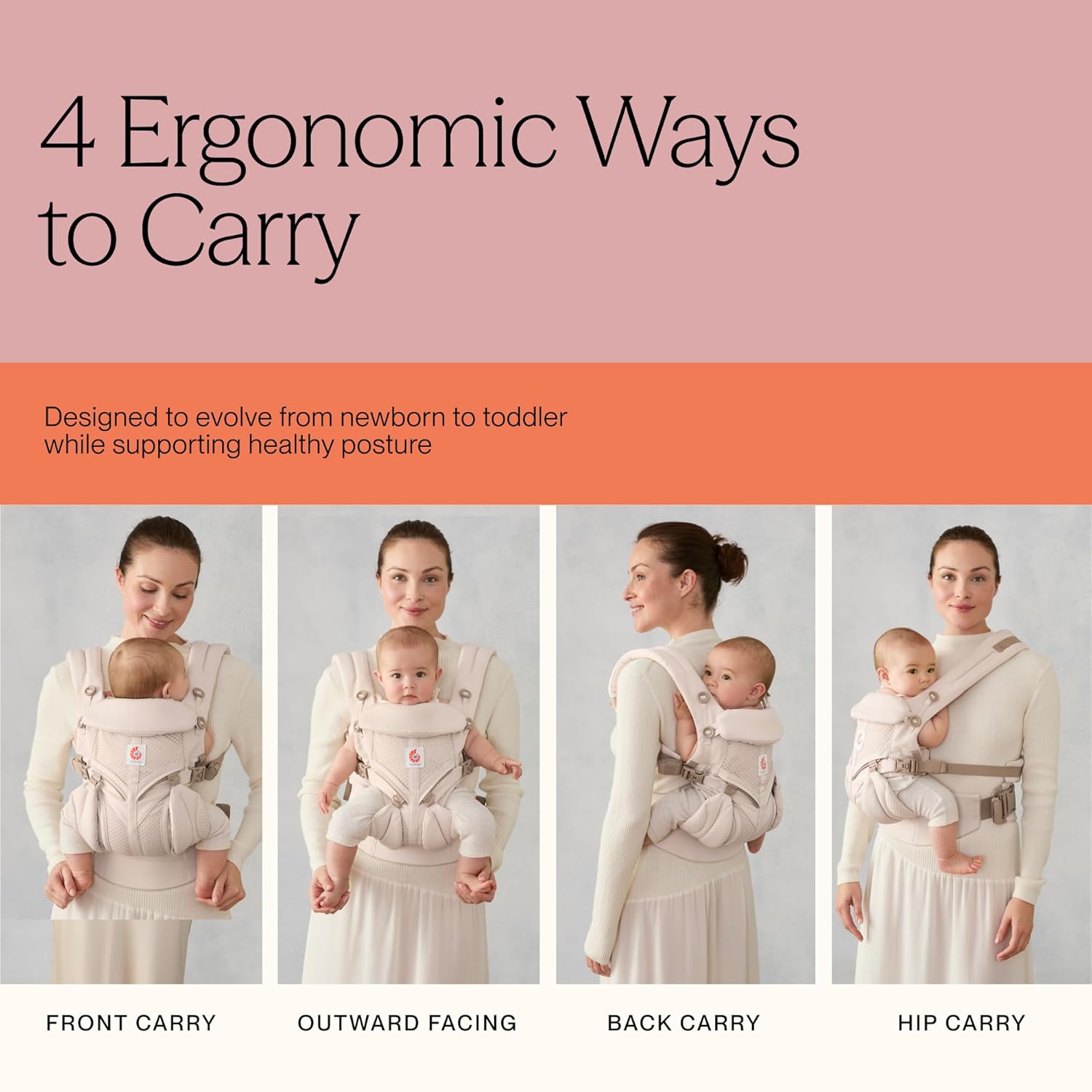 Ergobaby Omni Classic Baby Carrier for Newborn to Toddlers 0-48 Months