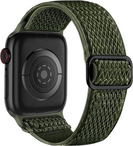 Lerobo Stretchy Nylon Band Compatible with Apple Watch Bands for Women Men