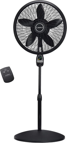 Lasko Cyclone Oscillating Pedestal Fan - Adjustable to 54" - 1843 - Black