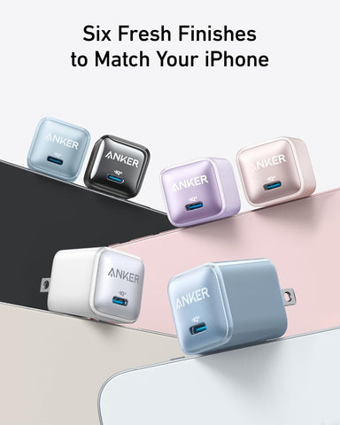 Anker USB C Charger Block 20W (Nano Pro), PIQ 3.0 Compact Fast Charger for iPhone 17/16/15/14/13 Series, Galaxy, Pixel 4/3, iPad (Cable Not Included)