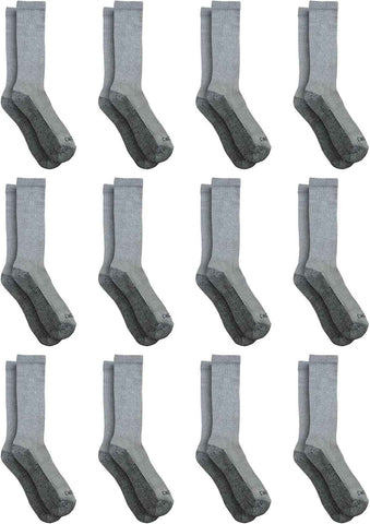 Dickies Men's Dri-tech Original Moisture Control Crew Socks, Available in M-xxl (6, 12, 18 Pairs)