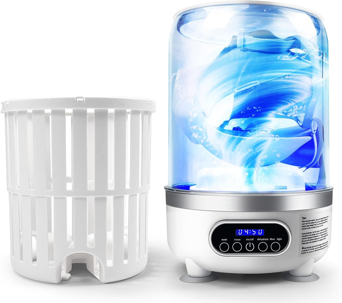 Portable Mini Washing Machine | Compact Deep Cleans Underwear 3L