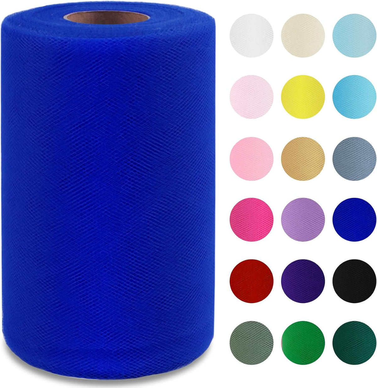 Royal Blue Tulle Fabric Roll 6 Inch x 100 Yards Tulle Ribbon