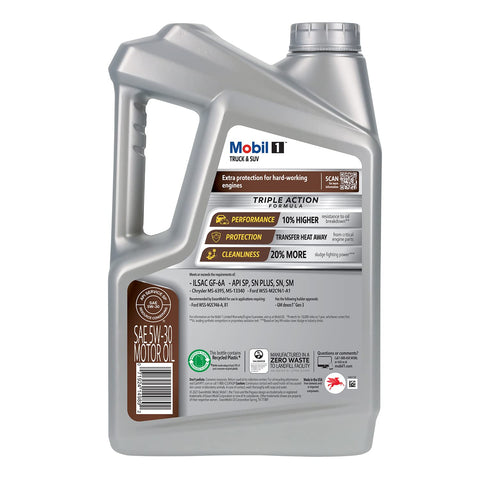 Mobil 1 Truck & SUV Full Synthetic Motor Oil 5W-30, 5 Quart