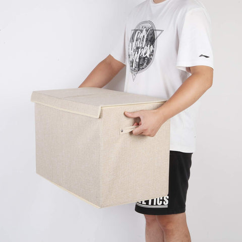 Large Toy Box Chest Storage with Flip-Top Lid, Kids Toy Storage Bin Boxes