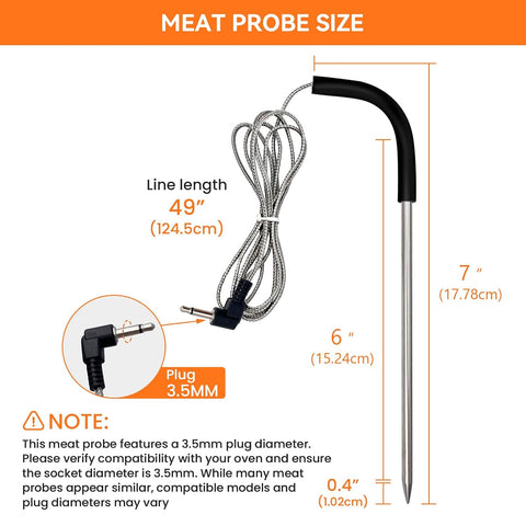 2-Pack Meat Thermometer Replacement for Pit Boss Pellet Grills and Smokers
