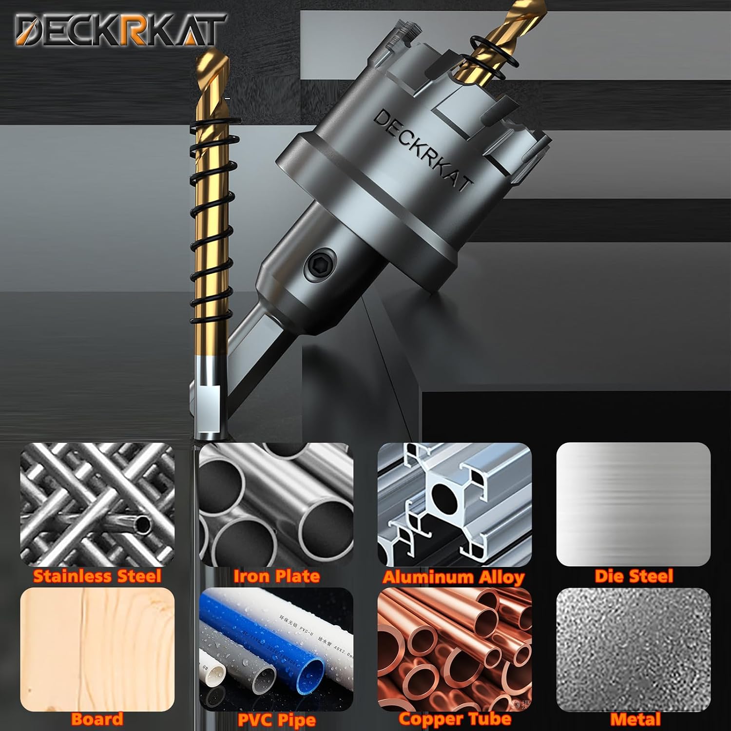 2-Pack 1-1/2" TCT Hole Saws for Hard Metal, Heavy Duty 38mm Tungsten Carbide Tipped Hole Cutters Set with Spring-Loaded Pilot Drill Bits for Stainless Steel, Metal, Iron, and Plastic