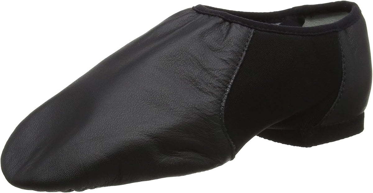 Bloch Girls Neo-Flex Leather Neoprene Slip-On Jazz Dance Shoes, EVA Outsole