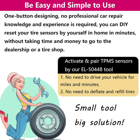 2026 Version EL-50448 GM TPMS Relearn Tool Chevy TPMS Relearn Tool for GM
