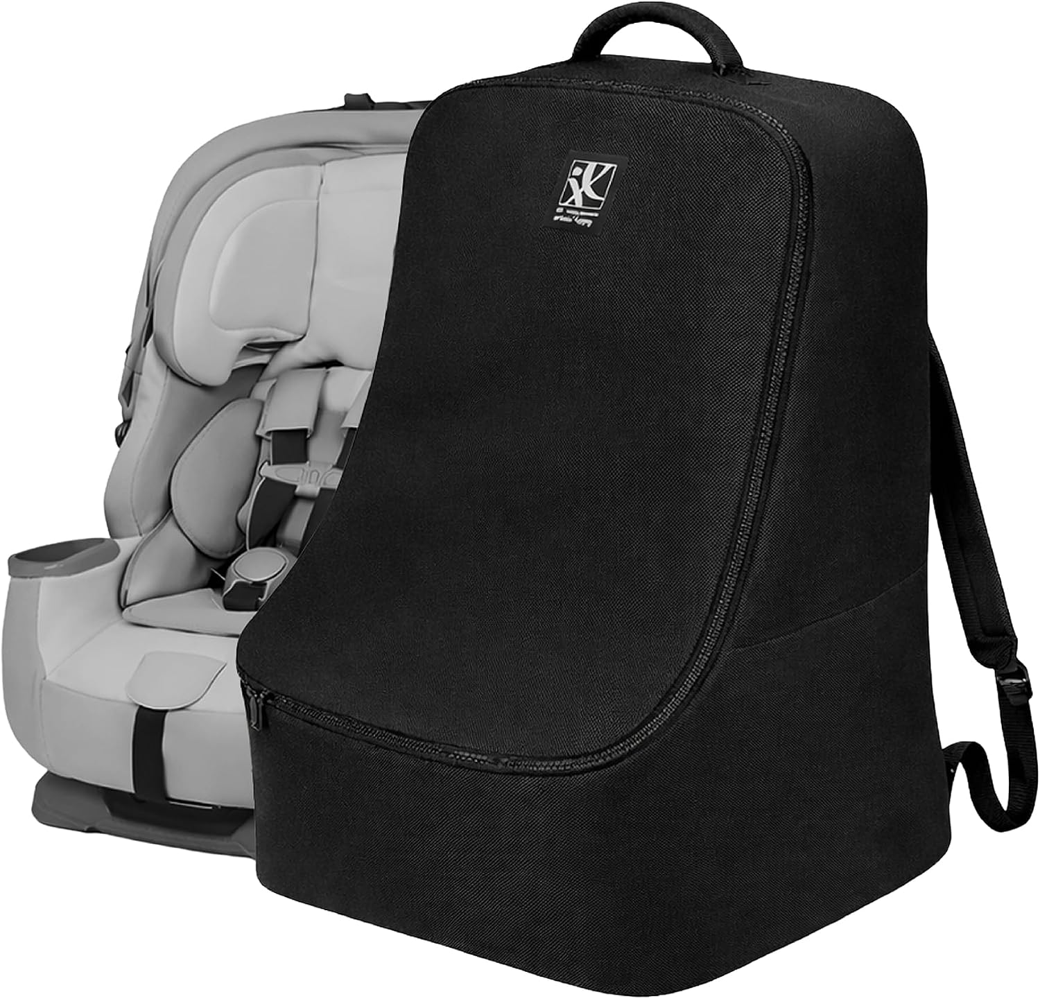 J.L. Childress Padded Backpack Car Seat Travel Bag - Ultimate, Black