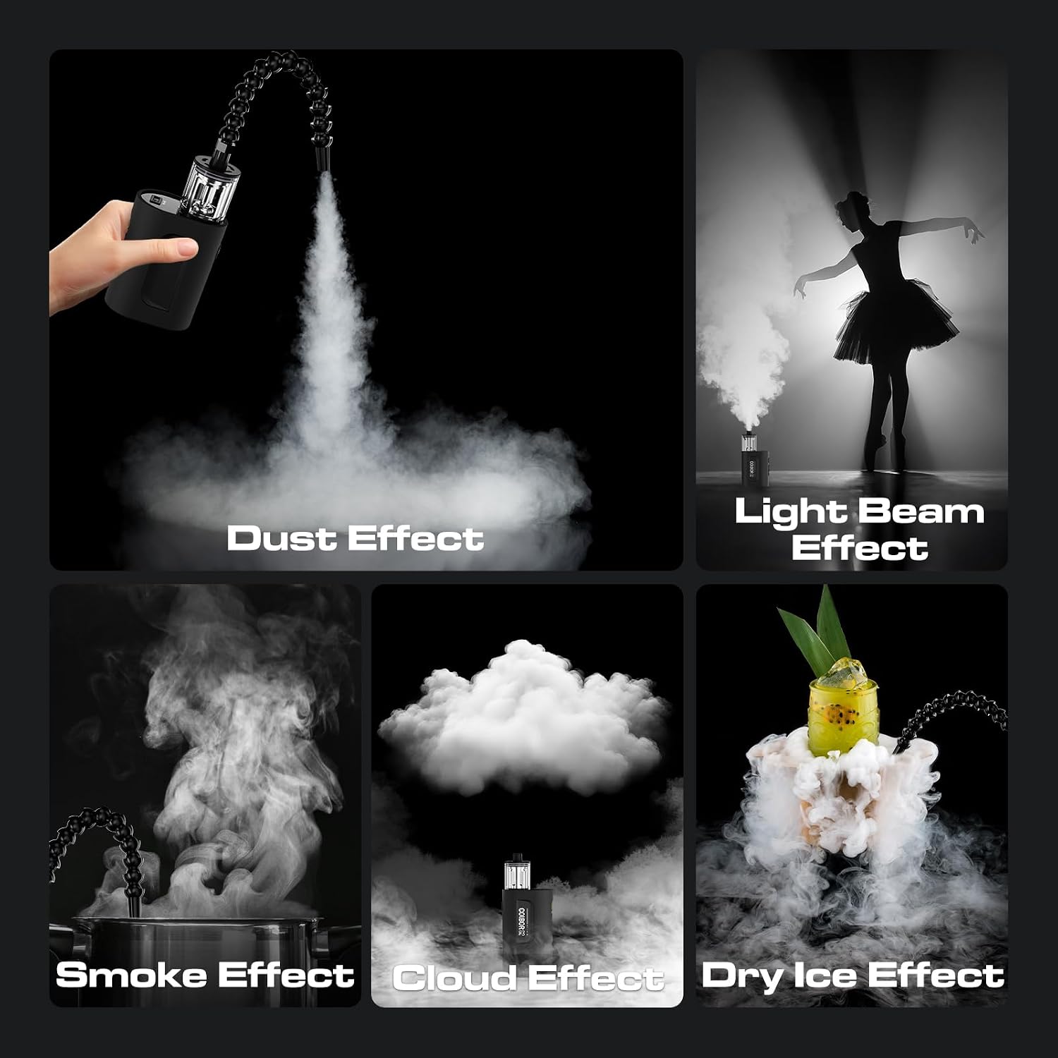 COLBOR CF3 30W Portable Fog Machine, Mini Smoke Machine for Photo & Video