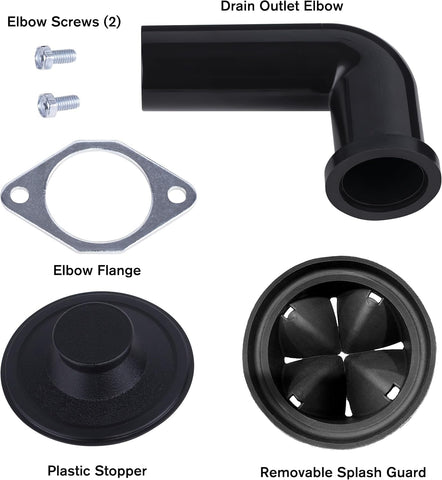 Waste Maid Garbage Disposal, Anti-Jam, Continuous Feed, 1/3 HP Builders