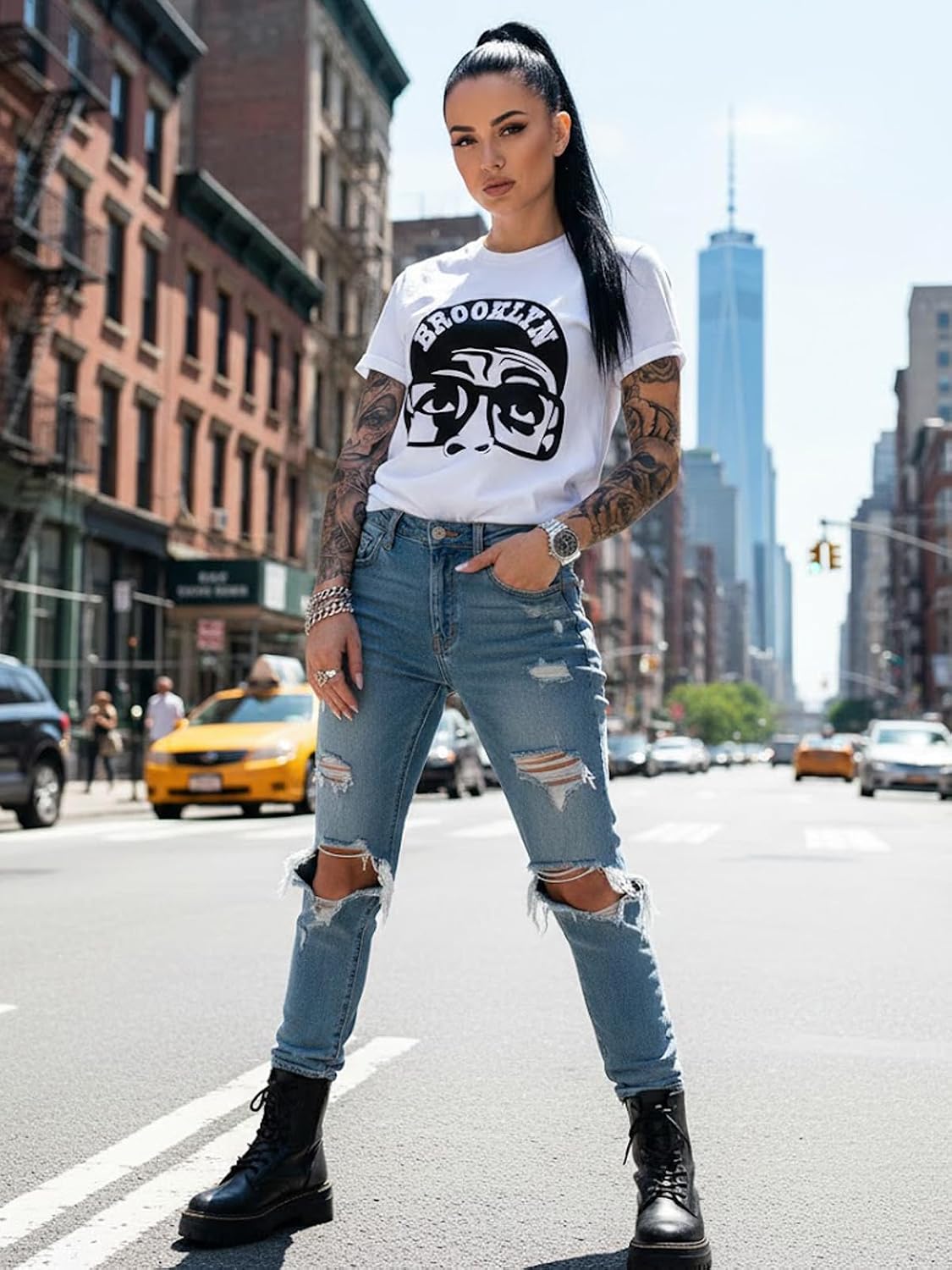 Swag Point Next Level Men’s Hip Hop Streetwear Baby Biggie Graphic T Shirts