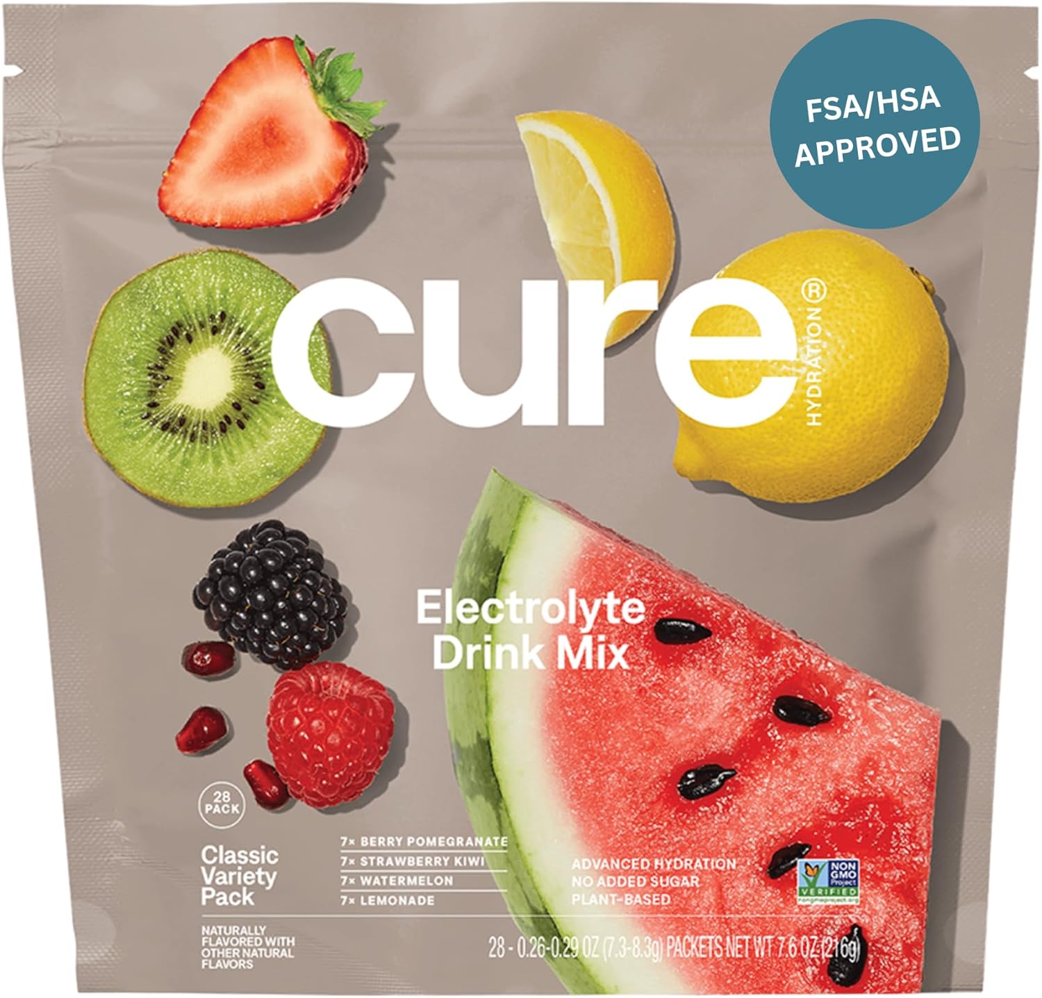 Cure Hydration - Electrolyte Drink Powder Classic Variety Pack 28 Packets