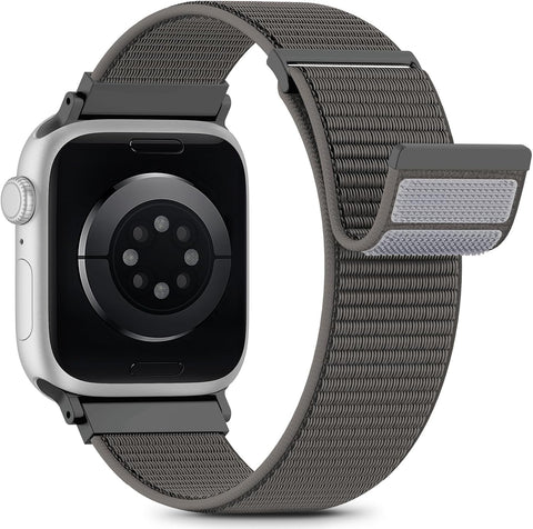Nylon Loop Sport Band Compatible with Apple Watch Bands 44mm 45mm 46mm 49mm 42mm for Women Men, iWatch Wrist Straps for Ultra 3 2, Se, Series 11 10 9 8 7, Breathable, Soft Band Ideal for Outdoor