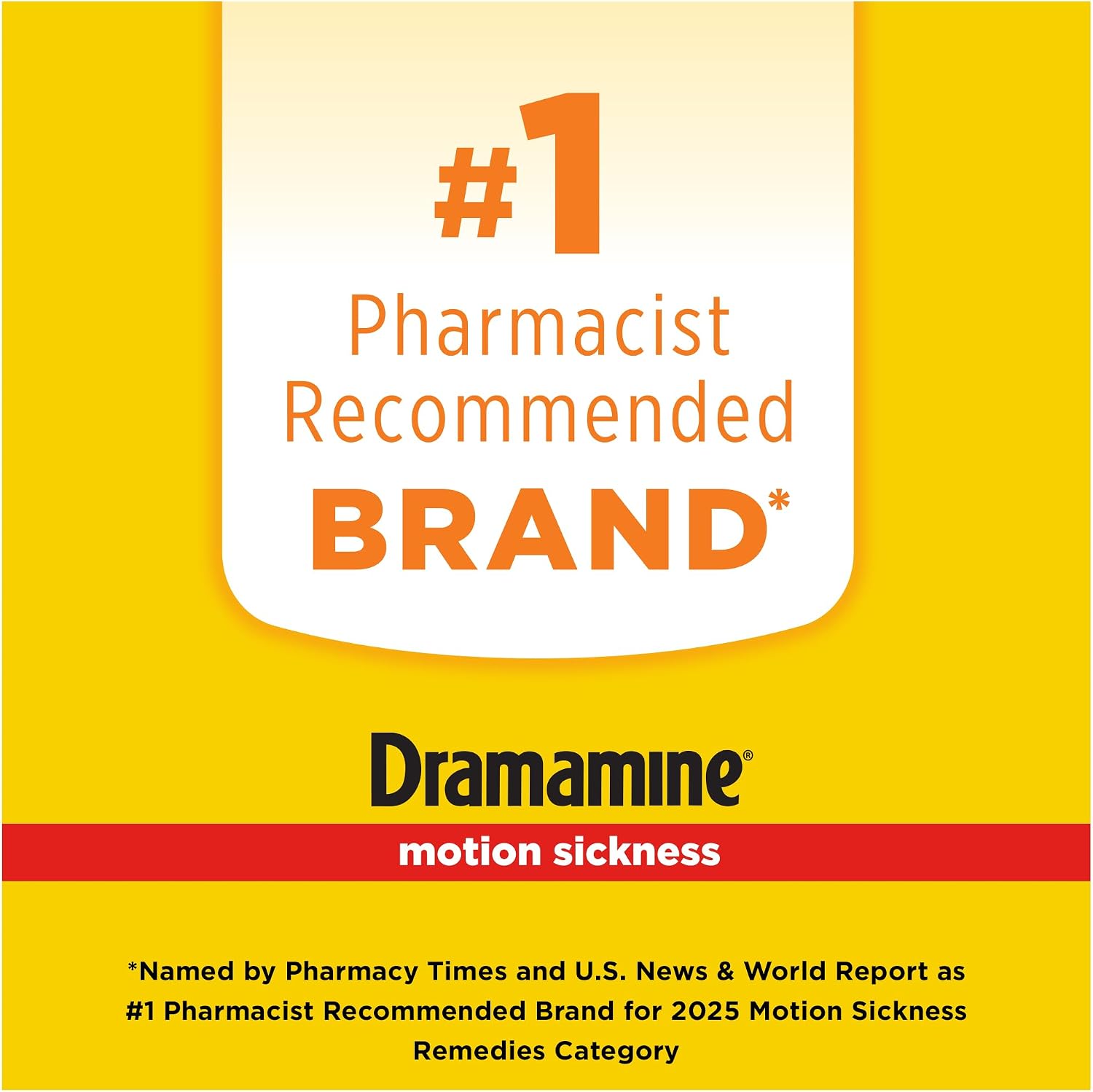 Dramamine Motion Sickness Relief, Less Drowsy, 8 Count