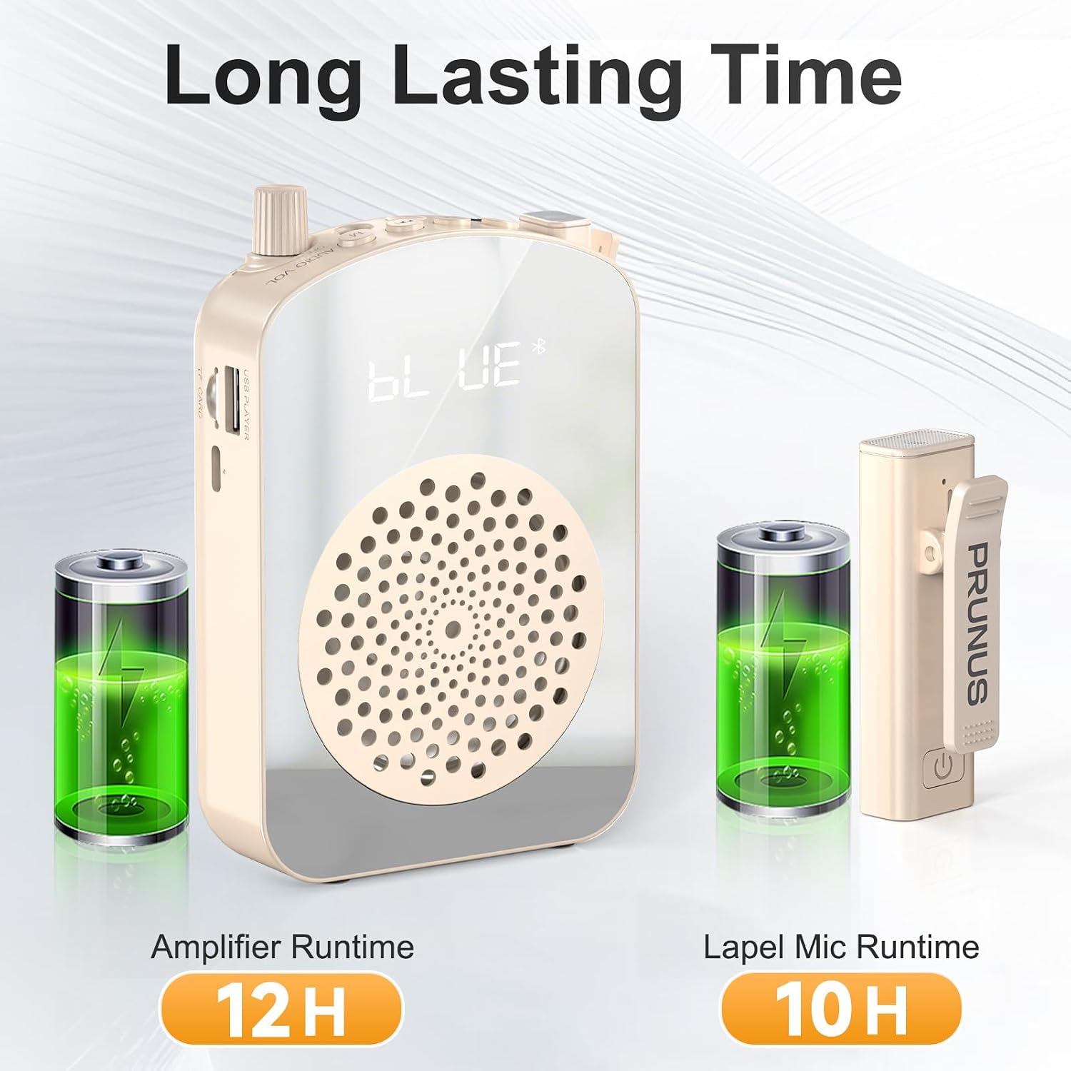 PRUNUS A10 Voice Amplifier Wireless with Lavalier Microphone