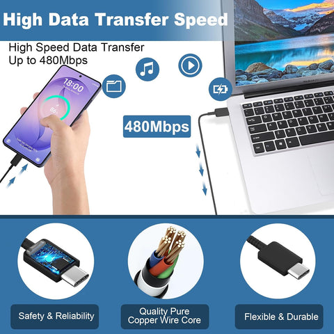 25W Super Fast Charger Type C,USB C Android Phone Charger &12FT C Type Charging Cable for Samsung Galaxy S26/S25/S24 Ultra/S24/S24+/S23 Ultra/S23/S23+/S22 Ultra/S22+/S22,Note 10/20/S20/S21