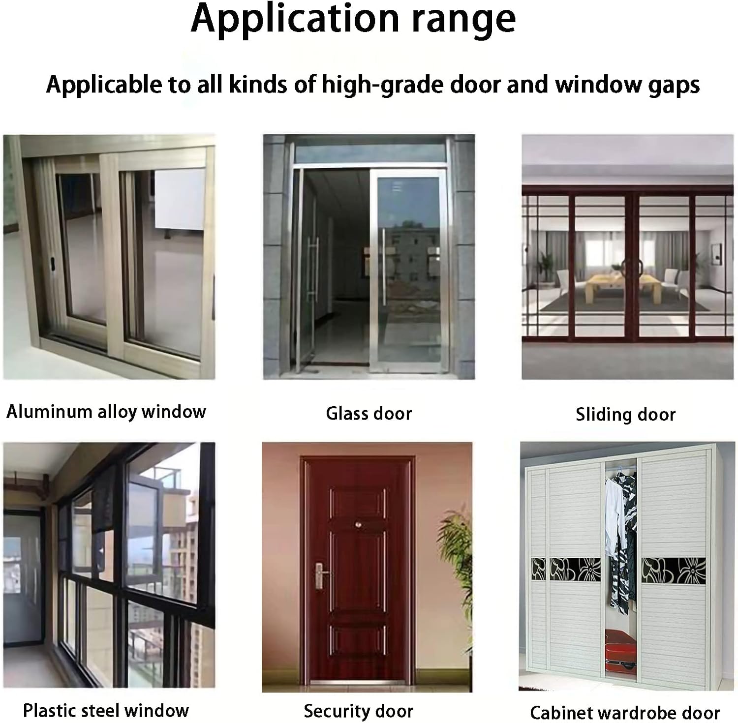 Weather Stripping Door Window Seal Strip 33 Ft, Selfadhesive Strong Adhesion, soundproofing, Draft Blocker, Dustproof, Suitable for Doors and Windows Cabinet Doors, 0.35 Wide X 0.35 Inch Thick, Gray