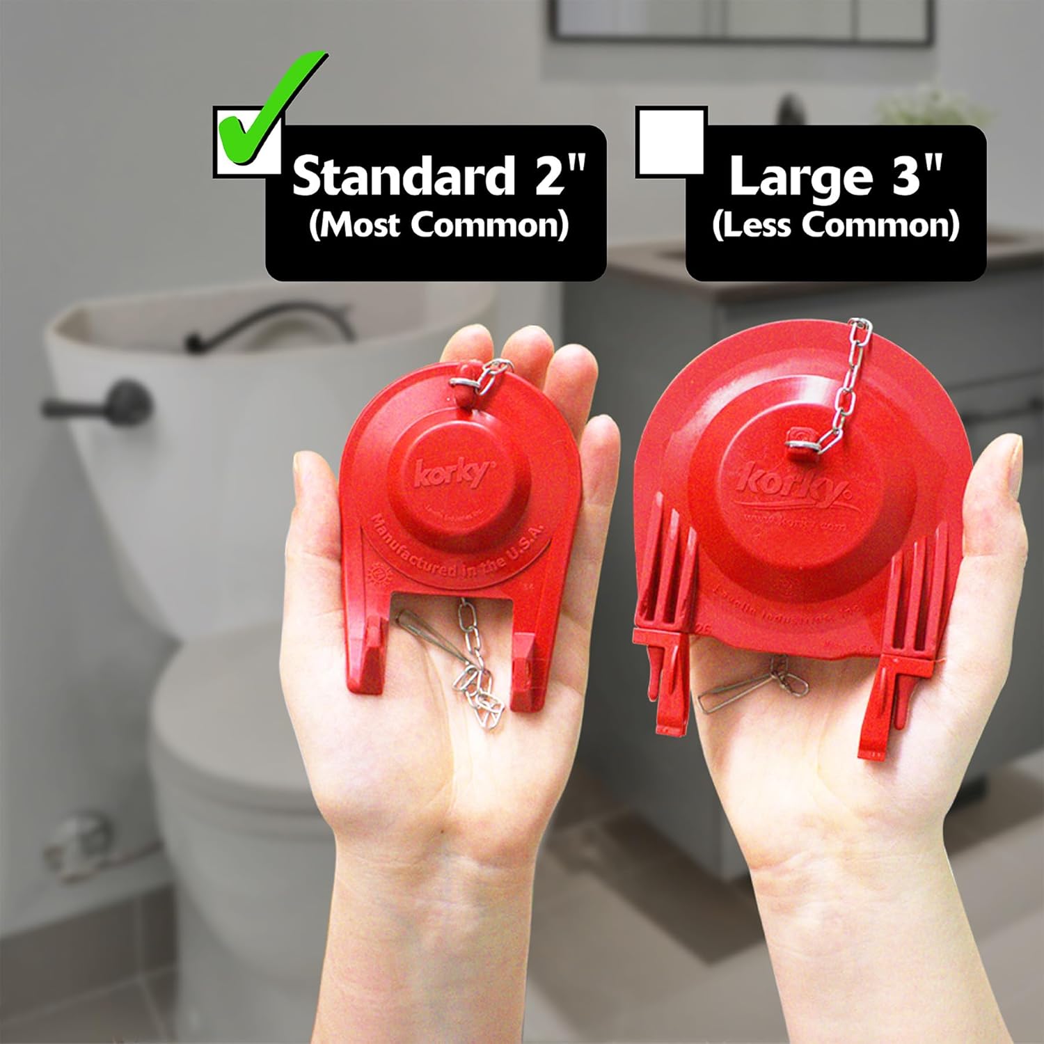 Korky Standard 2-Inch Ultra High Performance Universal Toilet Flapper