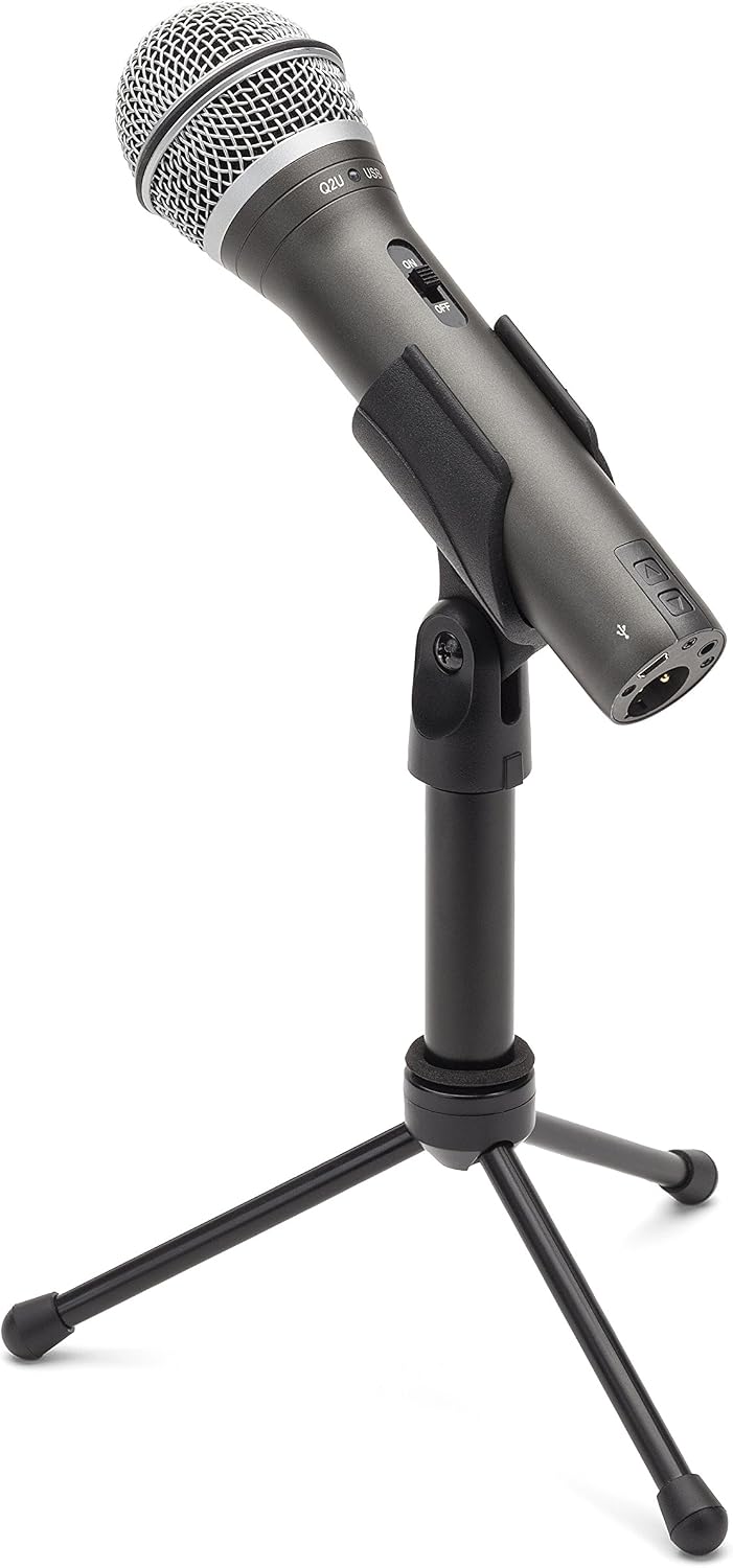 Samson Q2U USB/XLR Dynamic Microphone Recording and Podcasting Pack