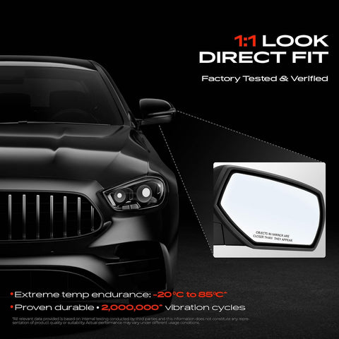 A-Premium Passenger Side Power Door Mirror Compatible with Chevy, GMC